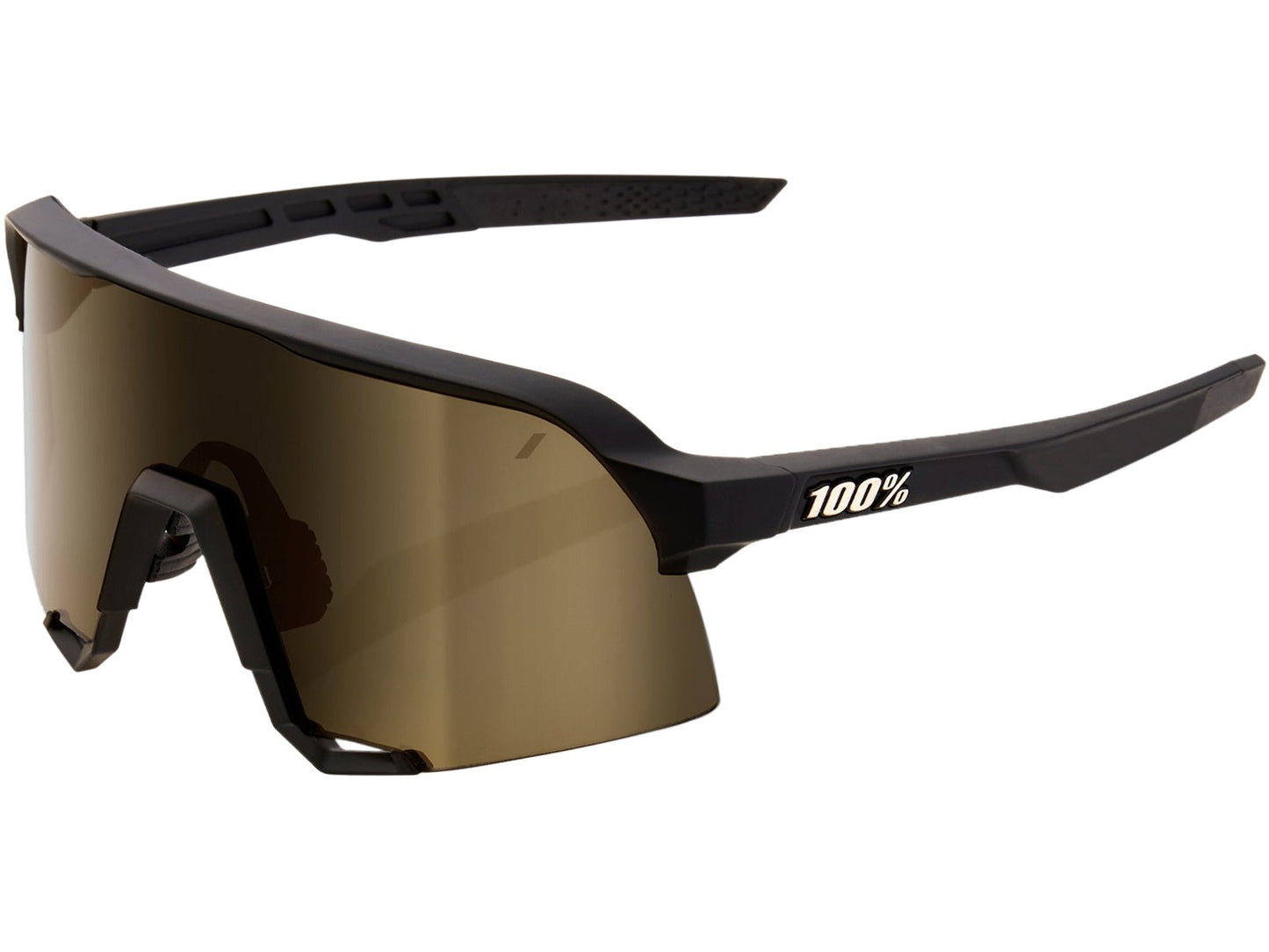 100% S3 Sunglasses Soft Gold Mirror Lens