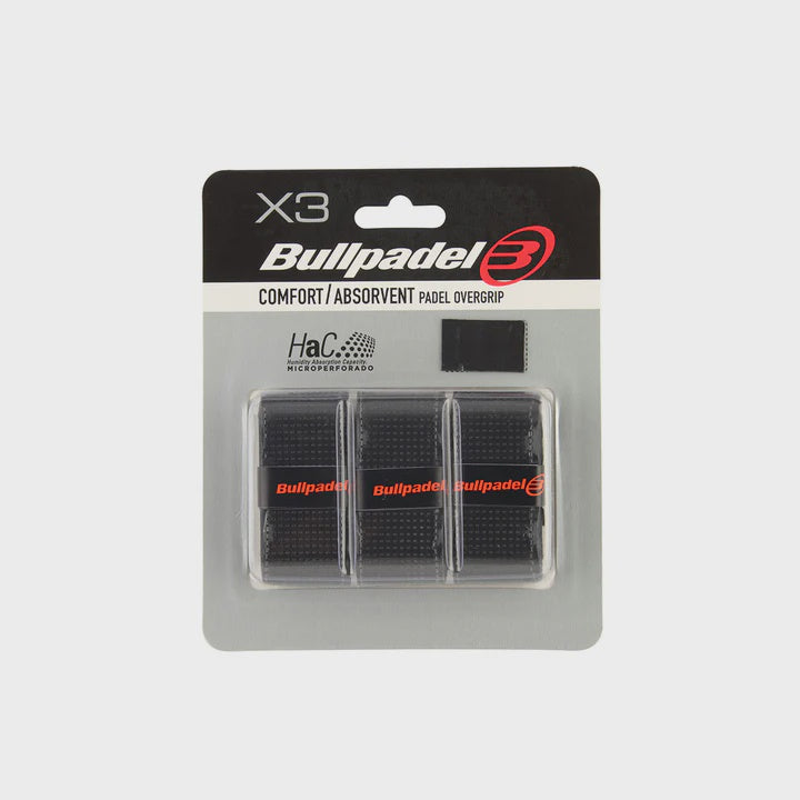 Bullpadel Overgrip 3 Pack Black