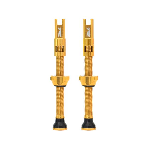 Ryder RVC Tubeless Valve Set 60mm Alu Gold