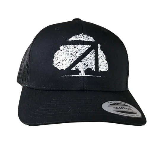 Okes Cap Trucker Black/White Tree