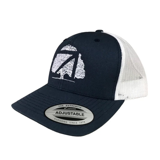 Okes Cap Two Tone Trucker Navy White Tree