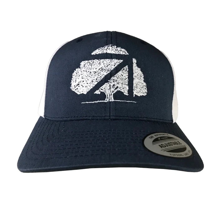 Okes Cap Two Tone Trucker Navy White Tree