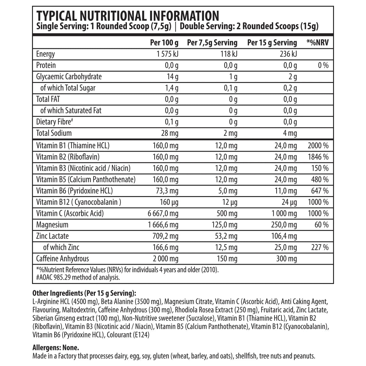 Nutricon Boost Tub